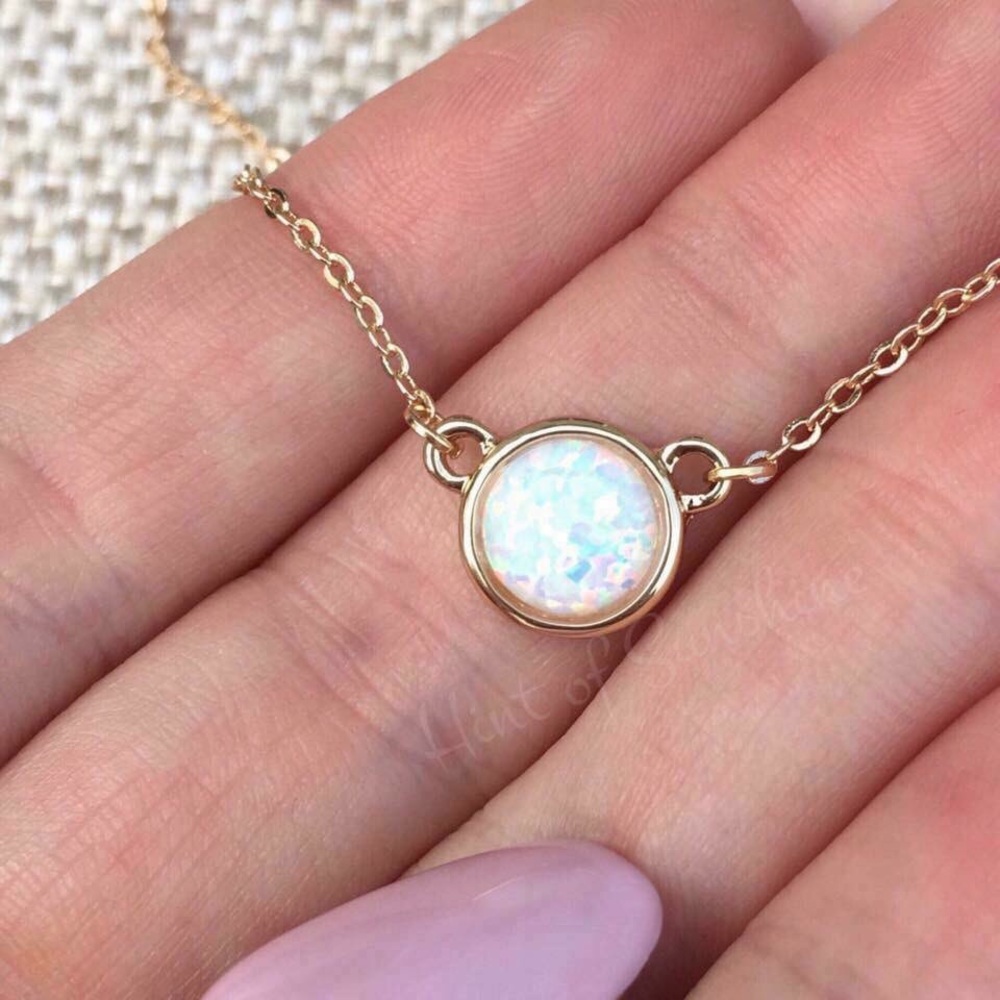 New dainty and cute Opal Necklace